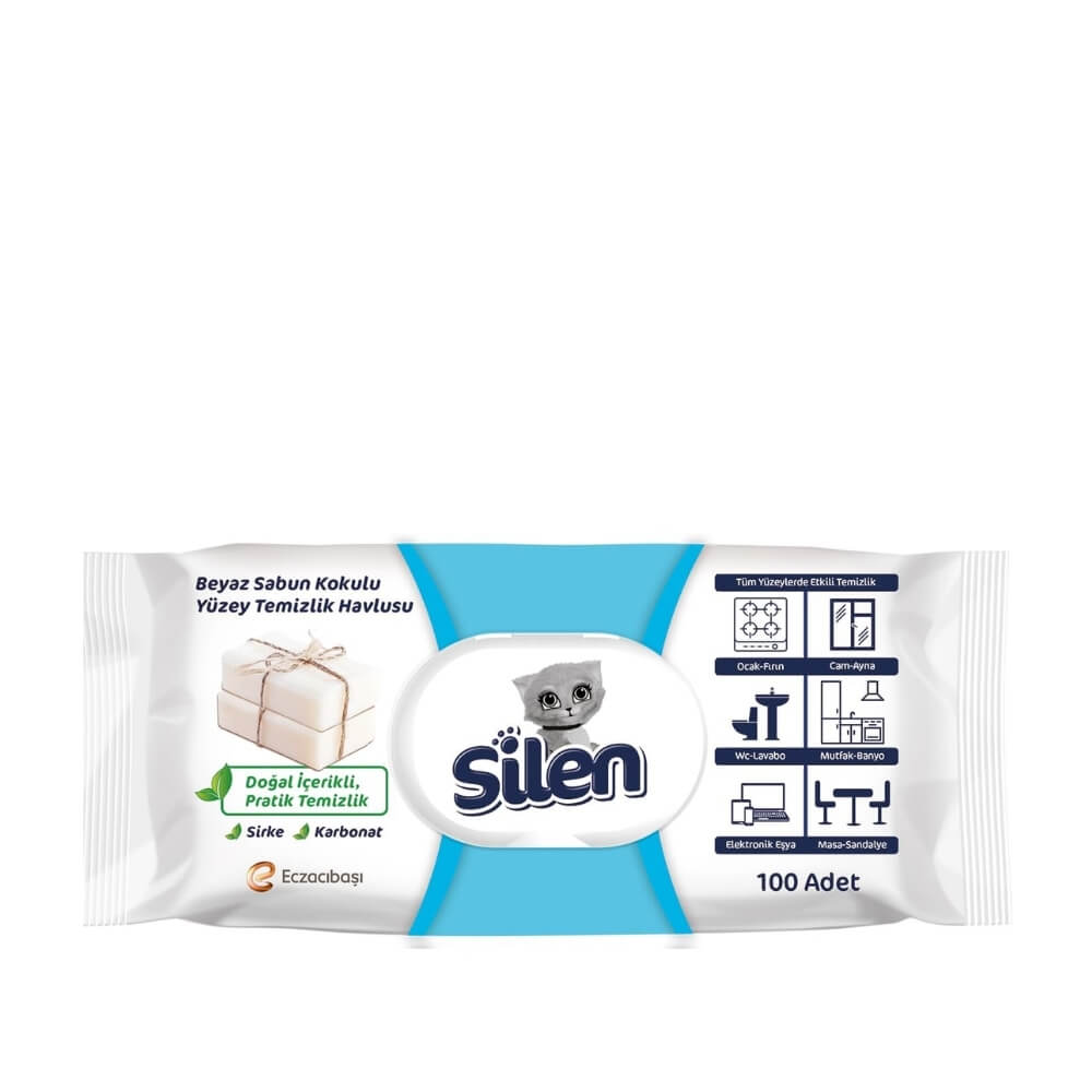 Solo Silen White Soap Scented Surface Wipes 100 Count