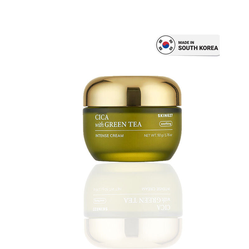 Skin627 Cica & Green Tea Intense Cream for Soothing 50g