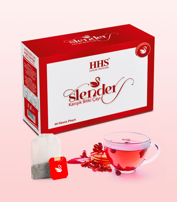 HHS Slender Herbal Tea 60 Tea Bags | Refreshing Daily Herbal Blend | Rosemary, Mate & Green Tea