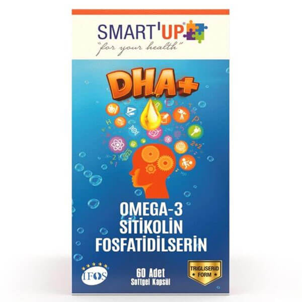 Smart Up DHA Omega 3 Essential Fatty Acids 60 Capsules
