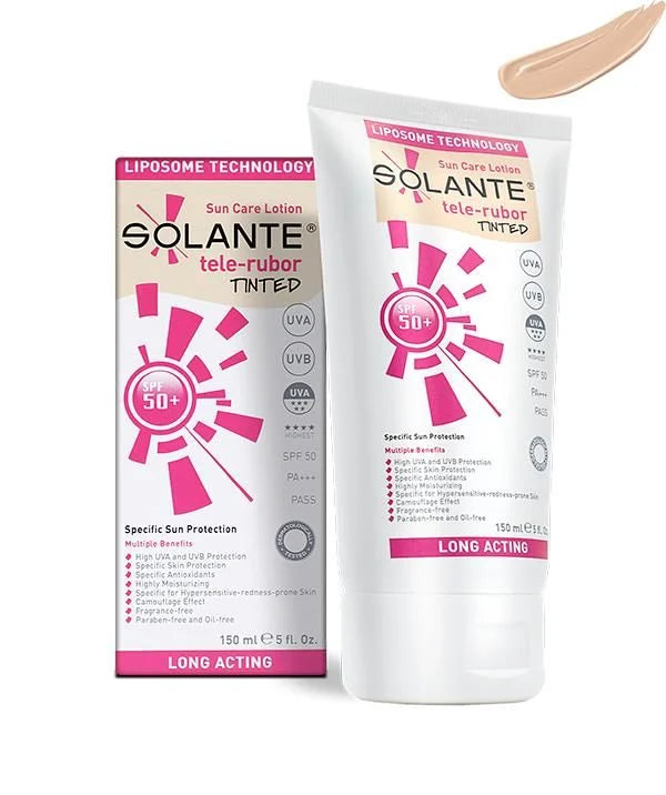 Solante Tele-Rubor Tinted Sun Care Lotion Spf 50+ 150ml