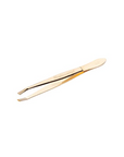 Solingen 7338 Slanted Gold Tweezers for Eyebrows