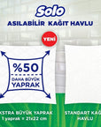 Solo Hangable Paper Towel High Absorbency Roll 1=7