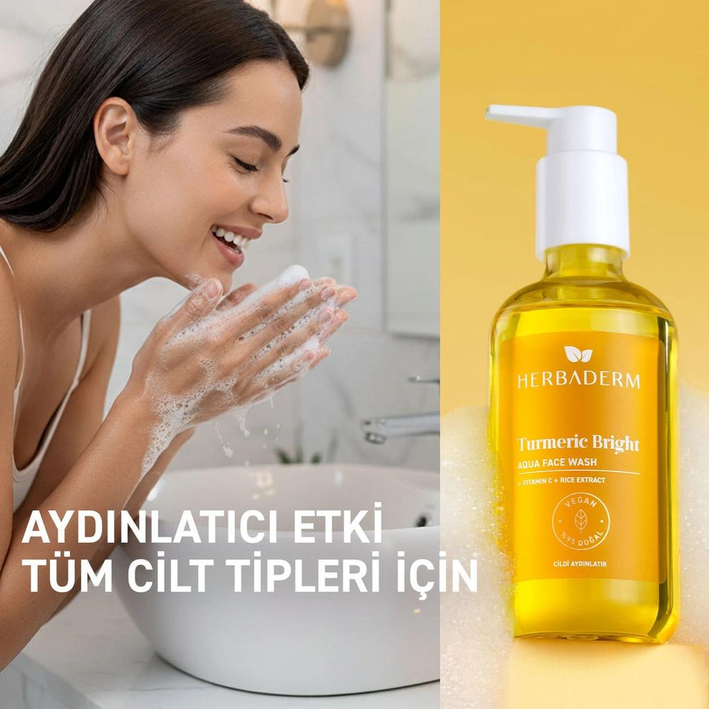 Herbaderm Turmeric Bright Aqua Cleansing Gel 250 ml