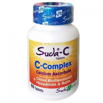Suda C Complex Vitamin C Supplement with Hesperidin 60 Tablets