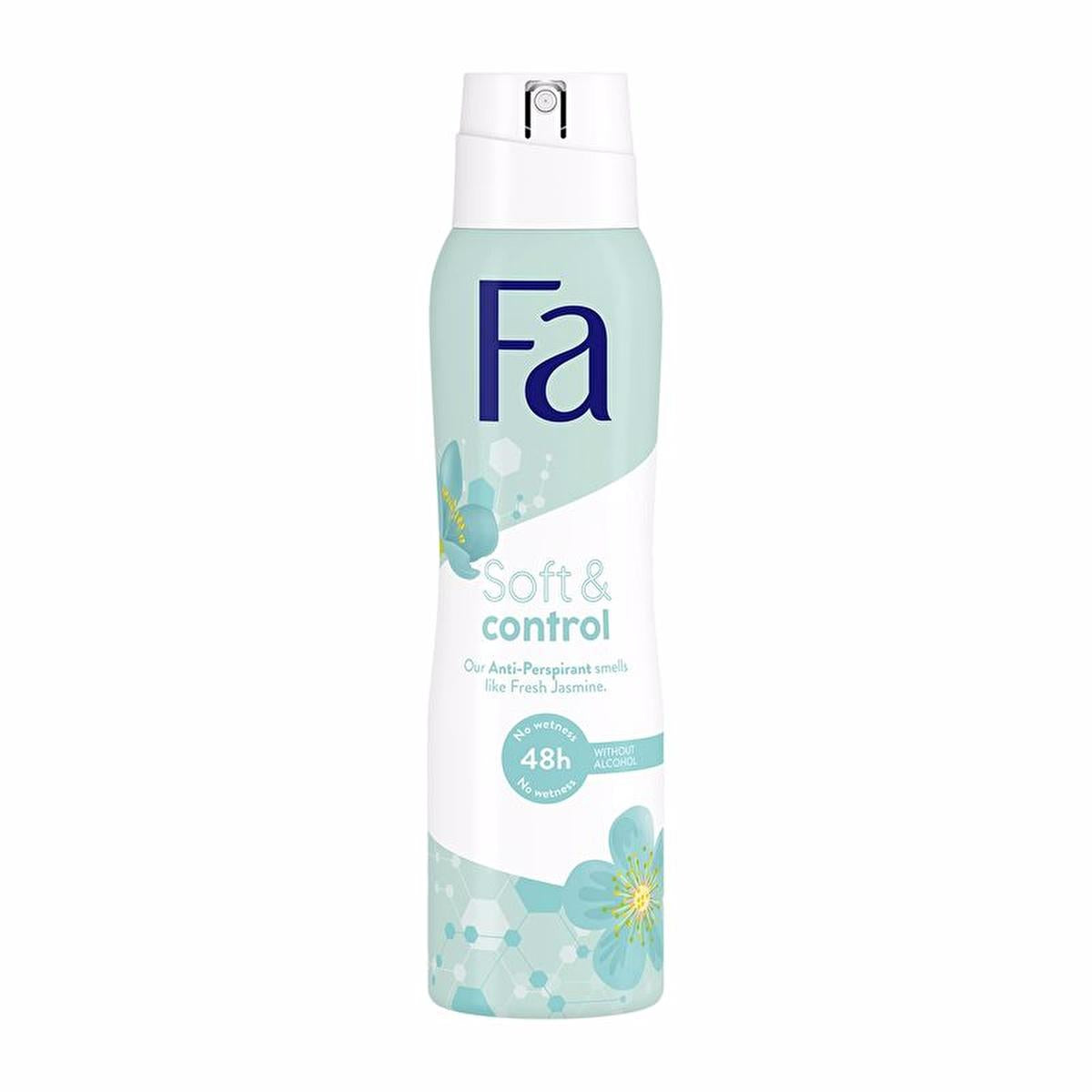 Fa Women's Soft & Control Deodorant Spray - Eco-Friendly, Dry Oil Technology, Jasmine Scent Fa Women's Deo Spray - Eco-Friendly & Soft on Skin women's deodorant spray, eco-friendly deodorant, dry oil technology, soft skin deodorant, jasmine scented deodorant, personal hygiene, long-lasting freshness, gentle deodorant, environmentally friendly packaging, recyclable packaging, cosmetic, beauty, personal care, women's grooming, natural fragrance