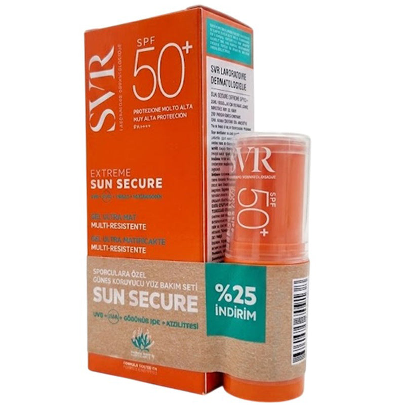 SVR Sun Secure Sport SPF50+ Ultra Matte Gel & Stick Set