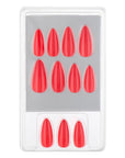 Eklips Red Almond Press-On Nails 24-Pack