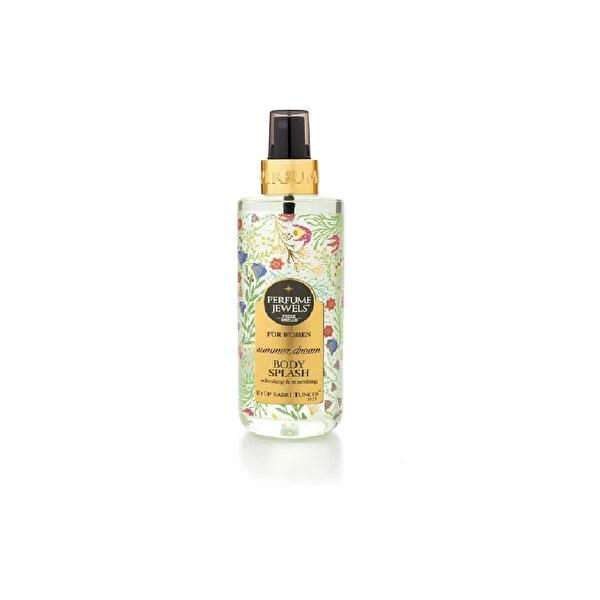 Perfume Jewels Summer Dream Body Splash: Refreshing Women's Fragrance with Vanilla, Jasmine & Fruity Notes (8.45 fl oz) Perfume Jewels Summer Dream Body Splash: Floral Fruity Fragrance body spray, body splash, perfume, fragrance, women's fragrance, summer dream body splash, floral body spray, fruity body spray, vanilla body spray, sweet body spray, women's perfume, floral fragrance, fruity fragrance, vanilla fragrance, sweet fragrance, refreshing body spray, everyday fragrance, affordable fragrance, body mi