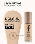 Flormar Skin Lifting Foundation - Anti-Aging, Natural Finish, SPF 30 - view 4