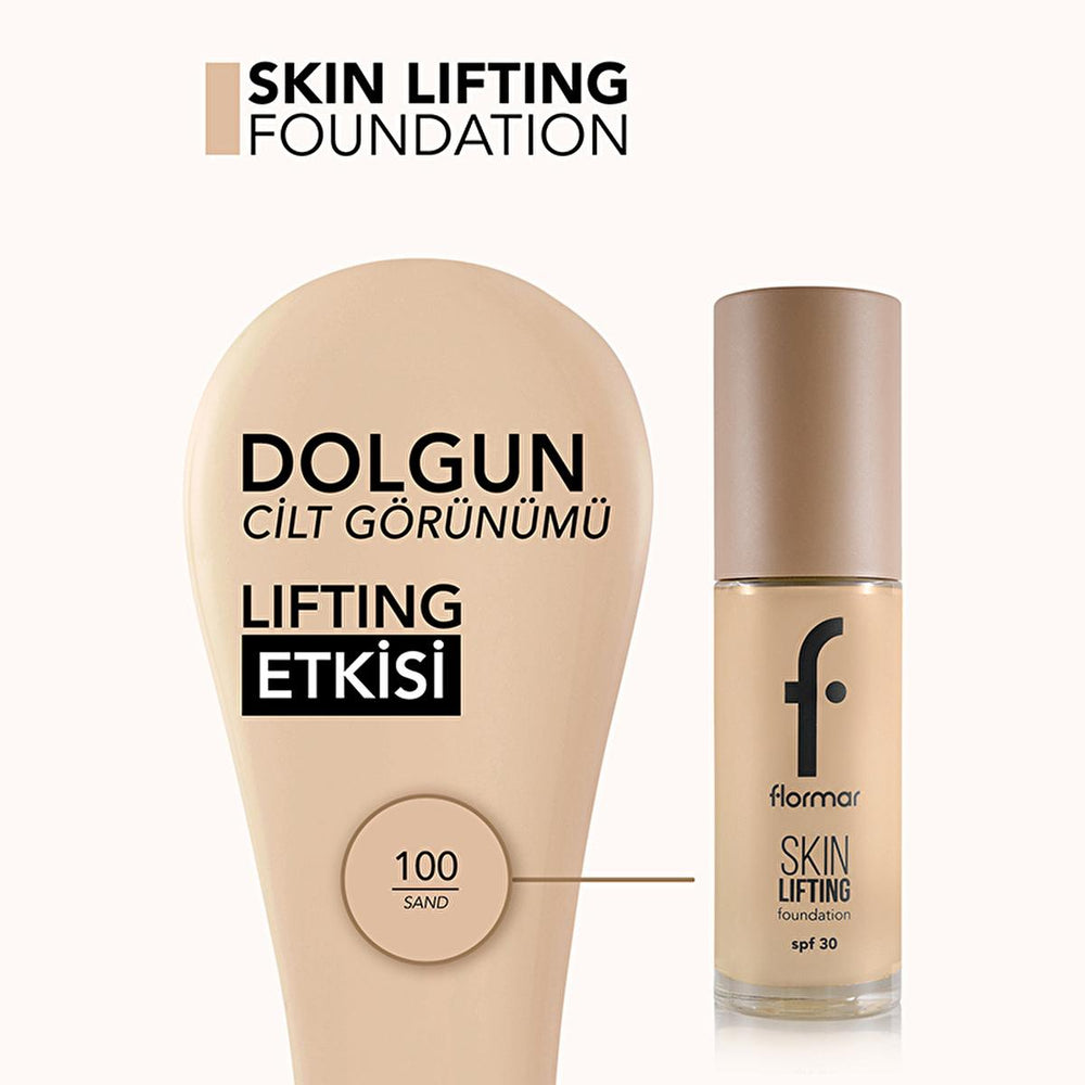 Flormar Skin Lifting Foundation - Anti-Aging, Natural Finish, SPF 30 - view 4