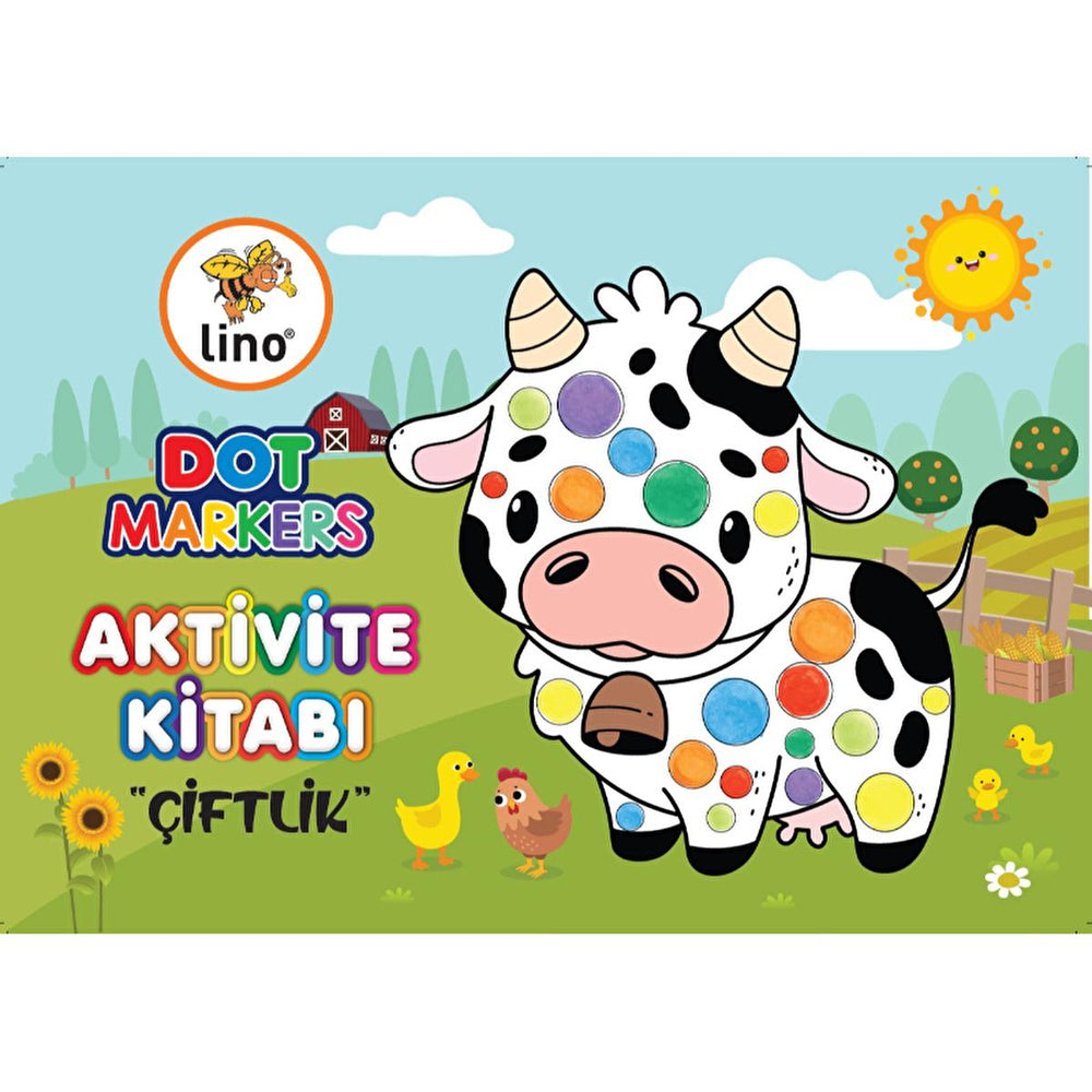 Lino Dot Markers Farm Coloring Book: Enhance Fine Motor Skills with Fun Dot Marker Art for Preschool & Kids! Lino Dot Markers Farm Coloring Book: Fine Motor Skill Fun dot marker coloring book, dot marker art, farm coloring book, kids coloring book, fine motor skills activity, preschool activity, children's art supplies, early childhood education, dot painting, Lino Dot Markers, coloring book, dot markers, farm animals, kids art, art supplies, activity book, preschool, kindergarten, toddler activities, creat