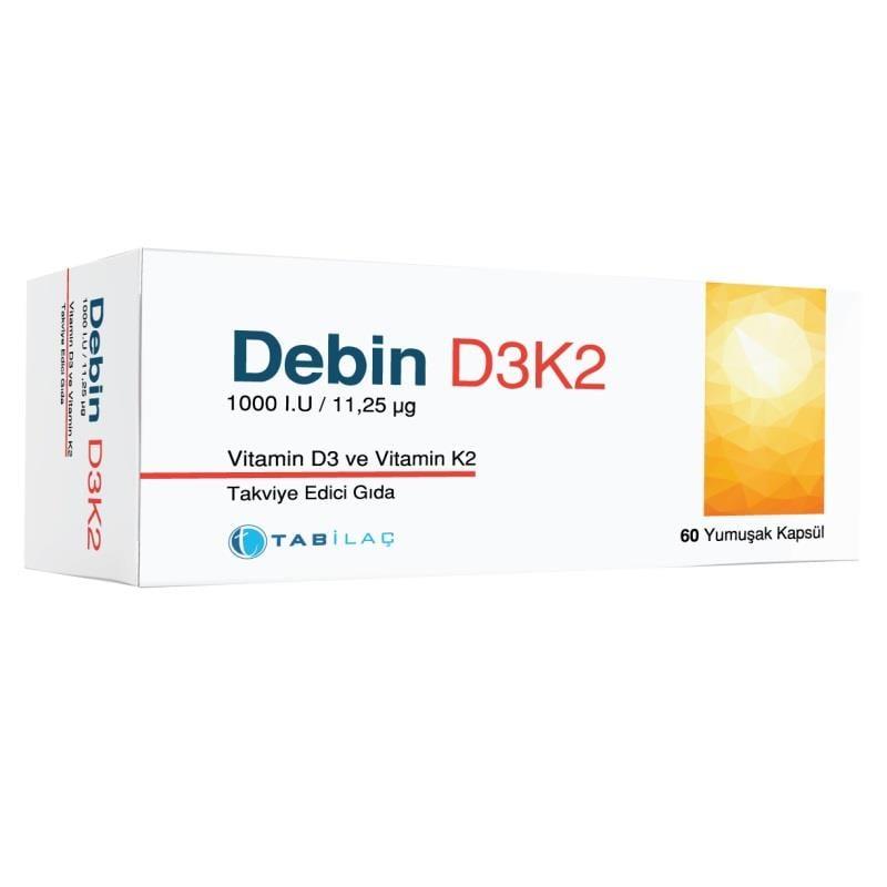 Debin D3K2 Vitamin Supplement: Boost Bone Health & Immunity Support - 60 Softgels, Enhanced Absorption Debin D3K2: Vitamin D3 & K2 for Bone Health & Immune Support Vitamin D3 supplement, Vitamin K2 supplement, D3K2 supplement, Vitamin D3 K2 capsules, Bone health supplement, Immune support vitamin, Debin D3K2, Vitamin D supplement for adults, Vitamin K supplement for adults, vitamin supplement, D3 supplement, K2 supplement, bone health, immune support, softgel capsules, calcium absorption, cardiovascular hea