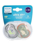 Philips Avent Ultra Air Pacifiers for Boys 6-18M 2-Pack