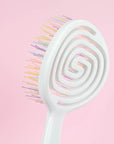 Nascita Pro Hair Brush - GemTips Detangling Brush for Wet & Dry Hair, Anti-Static, Gentle on Scalp Nascita Pro GemTips Detangling Brush - Gentle Hair Care hair brush, detangling brush, GemTips technology, anti-static hair brush, wet and dry hair brush, gentle hair care, scalp massage, hair detangling, hair styling, white hair brush, Nascita Pro