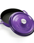 Lava Mor Cast Iron Multi-Purpose Cookware - 11 Inch Round Enamel Coated Pot with Integrated Handle, Oven Safe, Durable