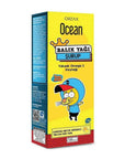 Ocean Fish Oil Syrup - Omega-3 Supplement for Heart Health & Brain Function, Lemon & Orange Flavored, 5.07 fl oz Ocean Fish Oil Syrup - Omega-3 for Heart & Brain Health fish oil syrup, omega-3 supplement, lemon flavored fish oil, orange flavored omega-3, liquid fish oil, heart health supplement, brain function support, dietary supplement, cardiovascular health, cognitive development, adults and children, health and wellness, nutritional supplement