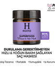 Hoito Superfood Leave-In Hair Mask: Repair, Protect & Detangle Damaged Hair - Anti-Frizz, Heat & Color Safe Treatment (3.38 fl oz) Hoito Leave-In Hair Mask: Repair, Protect & Detangle! leave-in hair mask, hair repair mask, anti-frizz hair treatment, heat protectant spray, split end repair treatment, color safe hair mask, damaged hair treatment, Hoito leave-in mask, hair mask, hair treatment, anti-frizz, heat protection, split end repair, color safe, damaged hair, nourishing, softening, detangling, hair care