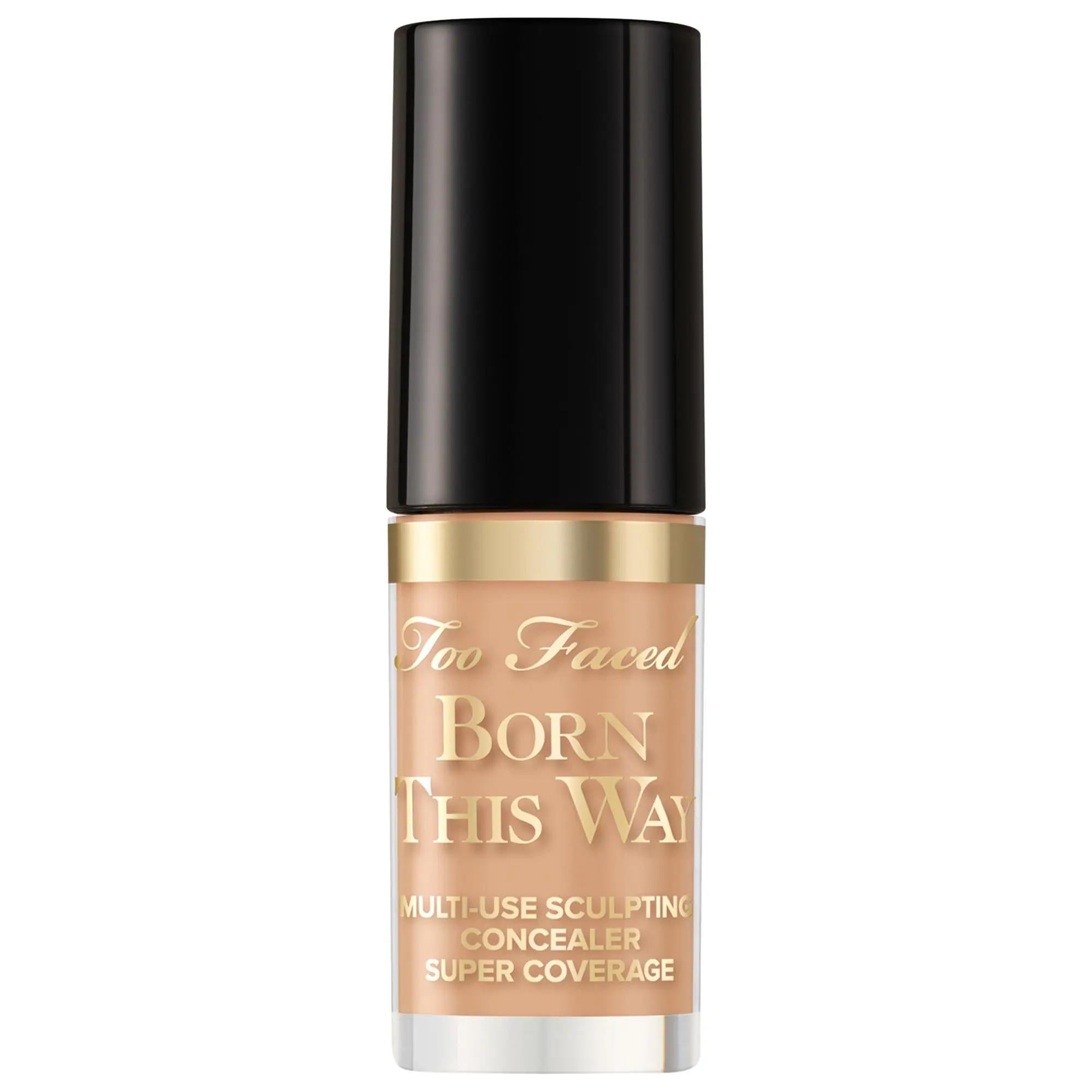 Too Faced Mini Born This Way Concealer: Full Coverage, Natural Finish, Hydrating, Multi-Use - Vegan & Cruelty-Free Concealer for Flawless Skin Too Faced Born This Way Concealer: Full Coverage, Natural Finish full coverage concealer, natural finish concealer, hydrating concealer, multi-use concealer, vegan concealer, cruelty-free concealer, noncomedogenic concealer, long-wearing concealer, born this way concealer, concealer for flawless skin, concealer, makeup, cosmetics, mini size, full coverage makeup, nat