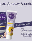 Sesu Hair Removal Cream for Normal Skin - 3.38 fl oz, Dermatologically Tested, Vitamin E & Bisabolol Enriched Sesu Hair Removal Cream - Dermatologically Tested & Moisturizing hair removal cream, depilatory cream, sensitive skin hair removal, dermatologically tested hair removal, moisturizing hair removal cream, quick hair removal, Vitamin E hair removal cream, Bisabolol hair removal cream, normal skin hair removal, body care, skincare, personal care, beauty products, smooth skin, hair-free, grooming essenti