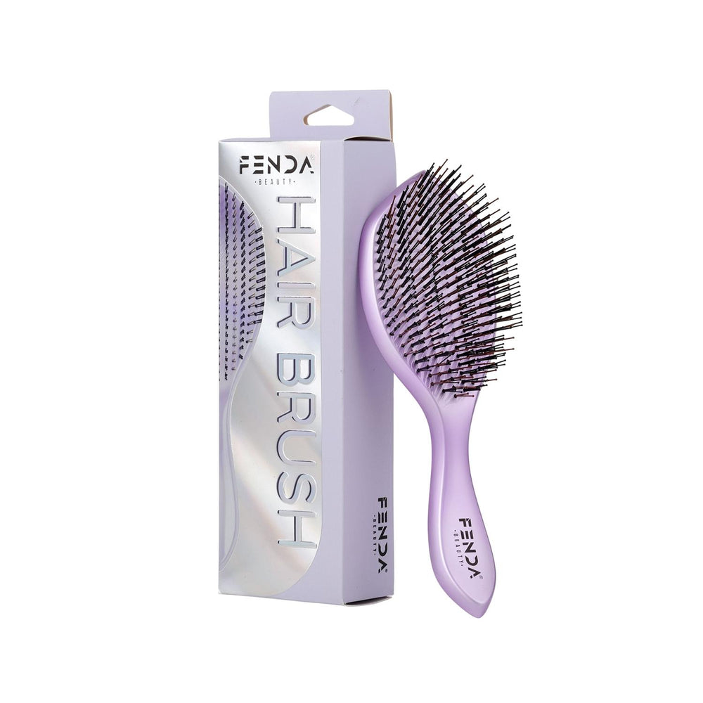 Fenda Professional 4-Pin Wide Hair Brush in Nebula Purple