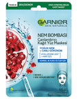 Garnier Moisturizing Face Mask with Pomegranate Extract & Hyaluronic Acid for Normal to Dry Skin - Intensive - Face Mask