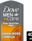 Dove Men+Care Sandalwood & Vanilla Body Wash 400 ml