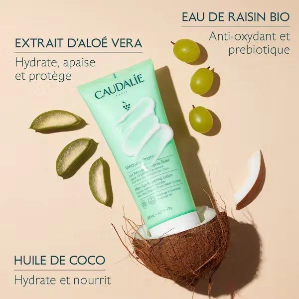 Caudalie Vinosun Tan Prolonging After Sun Lotion 200ml - Natural Moisturizer for Soothed Skin Caudalie Vinosun After Sun Lotion - Natural Skincare for After Sun Care After Sun Lotion, Natural Skincare, Organic Skincare, Caudalie Vinosun, Tan Prolonging After Sun, Skincare, Natural Moisturizer, Soothing Skincare, Aloe Vera, Coconut Oil, Organic Grape Juice, 98% Natural Ingredients, Skincare Routine, After Sun Care
