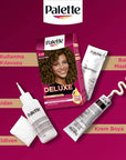 Palette Deluxe Hair Dye - Long-Lasting Coffee Brown Color with Nourishing Formula Palette Deluxe Hair Dye - Long-Lasting Coffee Brown hair dye, long-lasting hair color, nourishing hair dye, coffee brown hair color, Palette Deluxe hair dye, hair care, cosmetic, beauty product, hair coloring, at-home hair dye