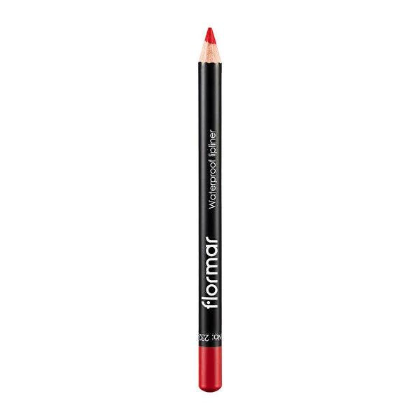 Flormar Waterproof Lip Liner - Long-Lasting Lip Definition with Intense Color, 232 Flormar Waterproof Lip Liner - Long-Lasting Lip Definition waterproof lip liner, Flormar lip liner, long-lasting lip definition, lip liner with intense color, cosmetic pencil, makeup, cosmetics, beauty products, lip care, waterproof makeup, durable lip color, vibrant lip definition