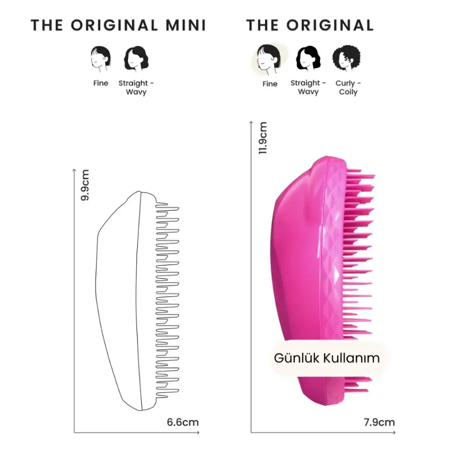 Tangle Teezer Original Fine & Fragile Detangling Brush Berry Bright