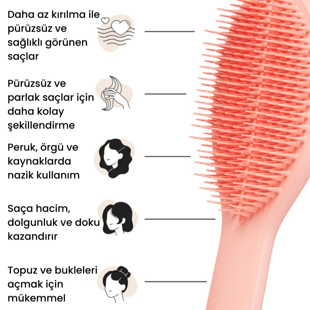 Tangle Teezer The Ultimate Styler Peach Dry Styling Hairbrush