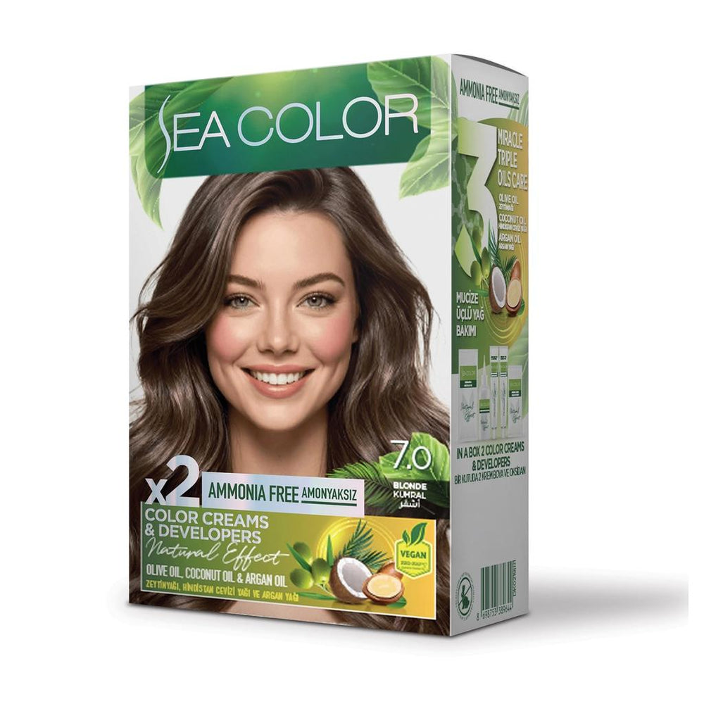 Sea Color Amonyaksız Hair Dye 7.0 Kumral