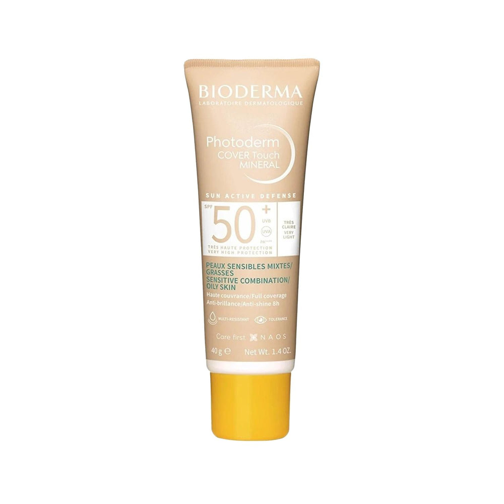 Bioderma Photoderm Cover Touch Very Light SPF50+ Sunscreen for Sensitive Skin - 40ml Bioderma SPF50+ Sunscreen for Sensitive Skin - 40ml Bioderma Photoderm Cover Touch, SPF50+ sunscreen, Light coverage sunscreen, Sensitive skin sunscreen, 40 ml sunscreen, Daily use sunscreen, Natural look sunscreen, UV protection, Sun care, Skin protection, Cosmetics, Skincare, Dermatologically tested
