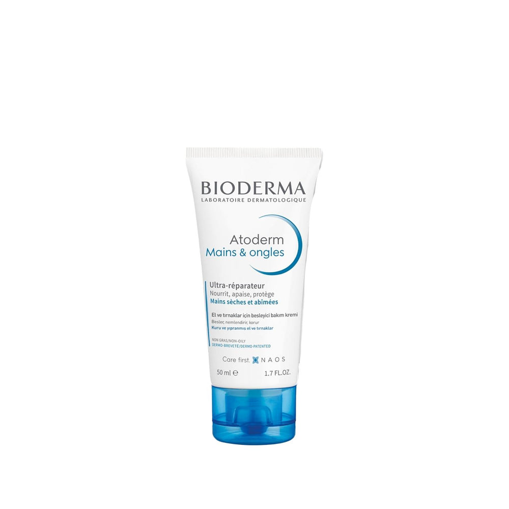 Bioderma Atoderm Moisturizing Hand Cream for Dry Skin & Nails - 50ml Hydrating Cream Bioderma Atoderm Hand Cream for Dry Skin moisturizing hand cream, Bioderma Atoderm, dry skin care, hand and nail moisturizer, hydrating hand cream, hand cream, nail care, dry skin relief, dermatological skincare, cosmetic skincare, travel skincare, personal care products