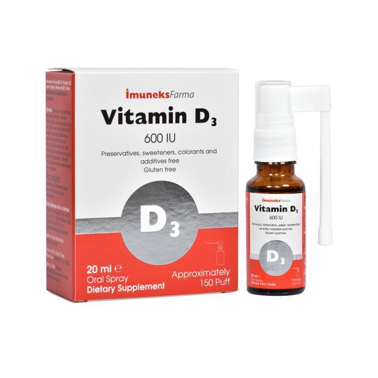 İmuneks Vitamin D3 600 IU Gluten-Free Dietary Supplement Spray - Supports Bone Health & Immune Function - Natural Olive Oil Base İmuneks Vitamin D3 600 IU Supplement Spray - Natural & Gluten-Free Vitamin D3 supplement, dietary supplement spray, gluten-free vitamin D, natural vitamin D3, olive oil based supplement, bone health support, immune function support, clean label supplements, natural health products, preventive care, adults supplements, gluten-free supplements