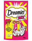 Dreamies Healthy Cat Treats - Low Calorie, Natural Ingredients, Crunchy Outside, Soft Inside - 60g - Vitamin & Supplement