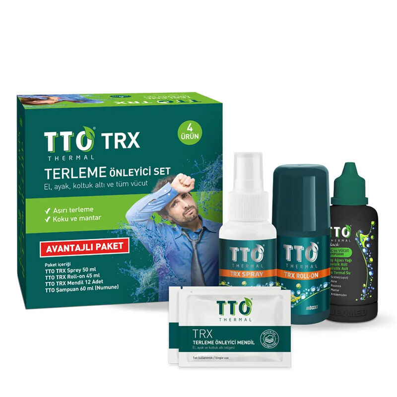 TTO Anti-Perspirant Care Set with Tea Tree Oil 4-Piece Kit