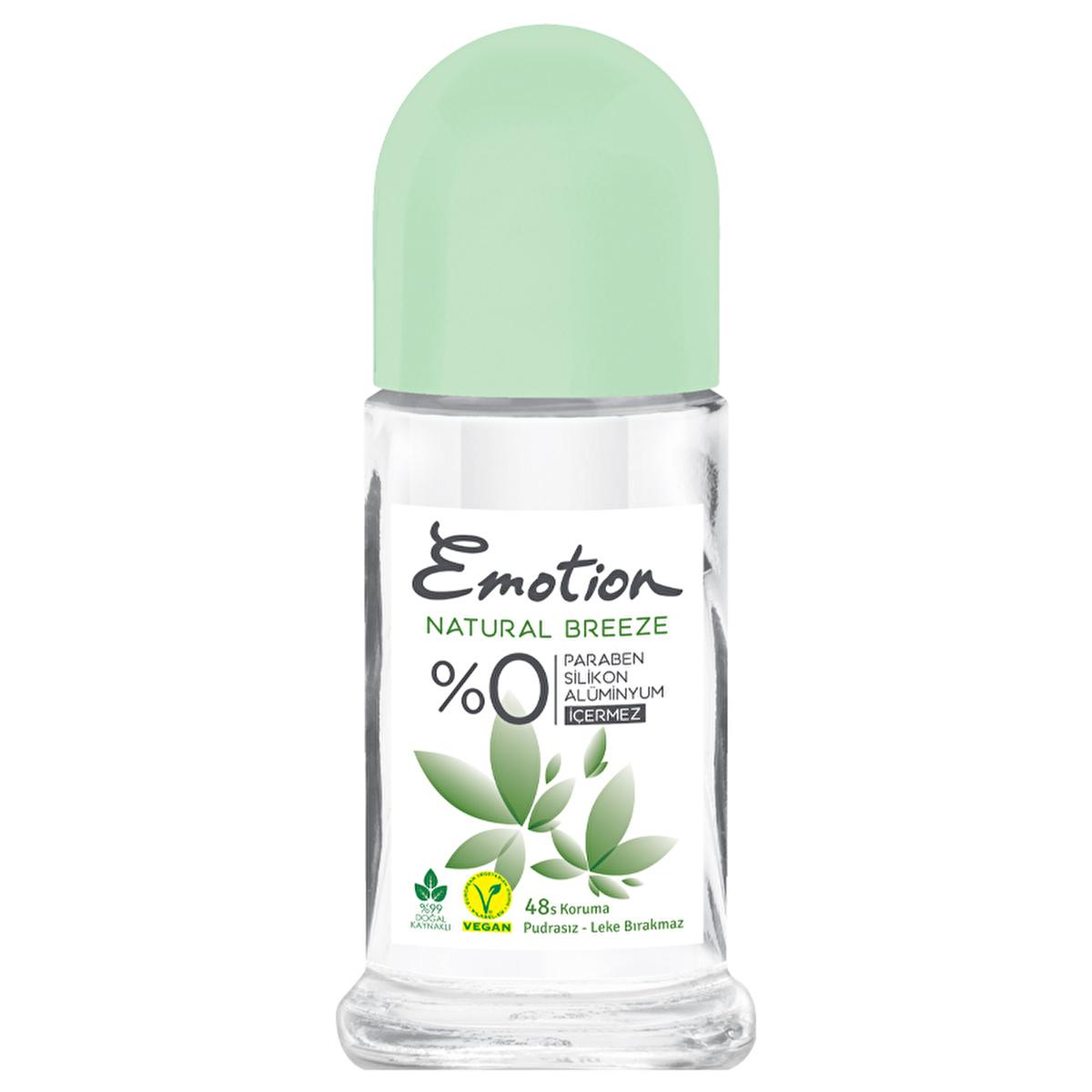 Emotion Natural Breeze Women's Deodorant Roll-On - Aluminum-Free, Vegan, 99% Natural - 1.69 fl oz Emotion Natural Breeze Deodorant Roll-On - Natural & Vegan Natural Deodorant, Vegan Deodorant, Aluminum-free Deodorant, Roll-On Deodorant, Paraben-free Cosmetics, Women's Personal Care, Natural Fragrance, Sensitive Skin Solutions, Cruelty-Free Cosmetics, Cleaner Cosmetics, Personal Care for the Conscious Consumer
