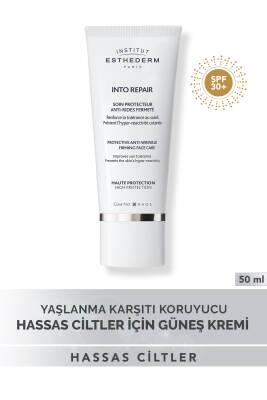 Institut Esthederm Into Repair Sunscreen for Sensitive Skin - Anti-Aging, Non-Tanning, High SPF 50ml Institut Esthederm Into Repair Sunscreen - Anti-Aging & Non-Tanning Sunscreen for sensitive skin, Anti-aging sun protection, Non-tanning sunscreen, Institut Esthederm Into Repair, High SPF skincare, Skincare for sun allergy, Sensitive skin care, Anti-aging skincare, Sun protection for reactive skin, Daily sunscreen, Outdoor skincare, Skincare for everyday use