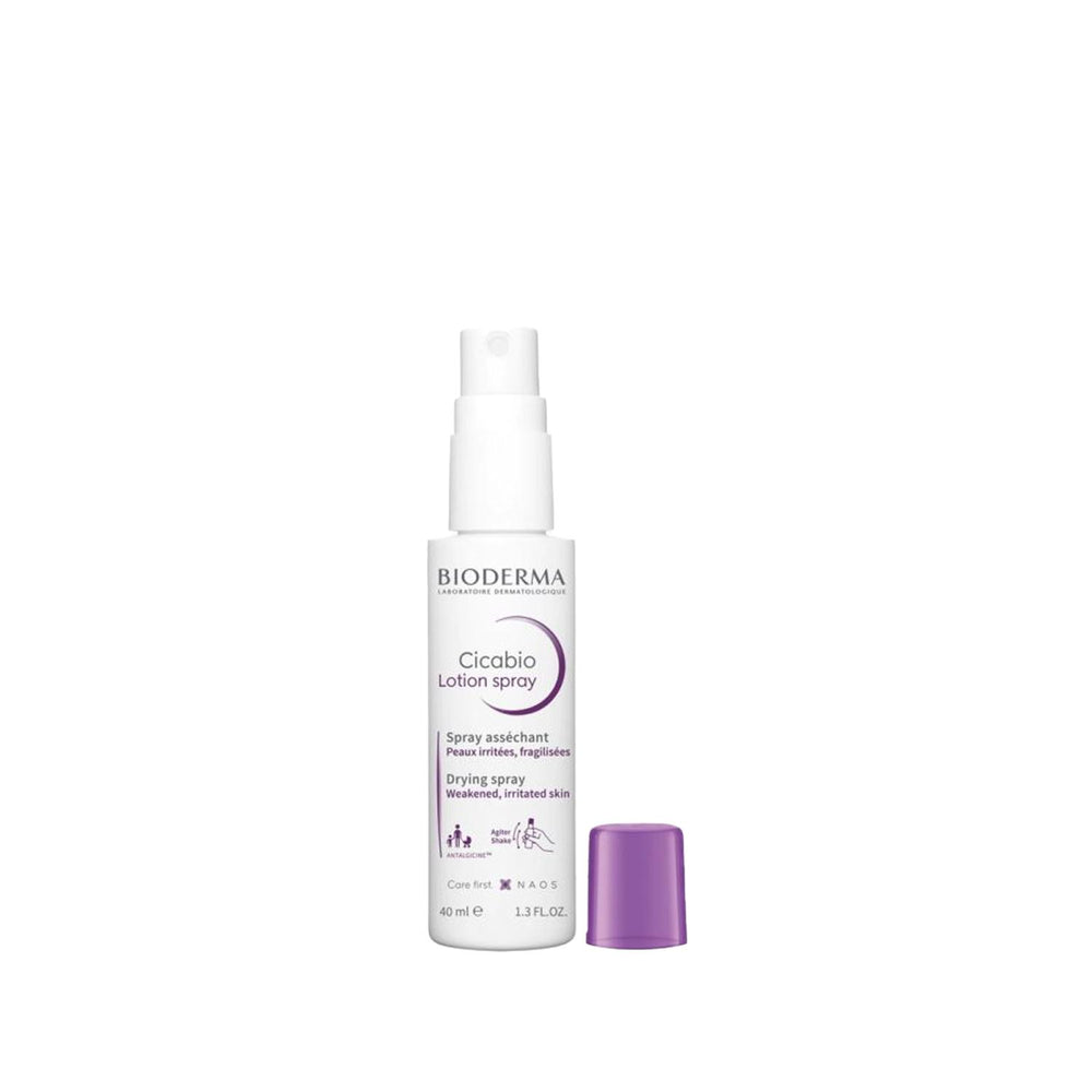 Bioderma Cicabio Soothing Spray for Sensitive Skin - 40ml, Calming Irritated Skin Bioderma Cicabio Soothing Spray for Irritated Skin Bioderma, Cicabio, soothing spray, skin repair, sensitive skin care, gentle skincare, dermatological expertise, skin soothing, repair irritated skin, travel-friendly skincare, compact skincare, on-the-go skincare