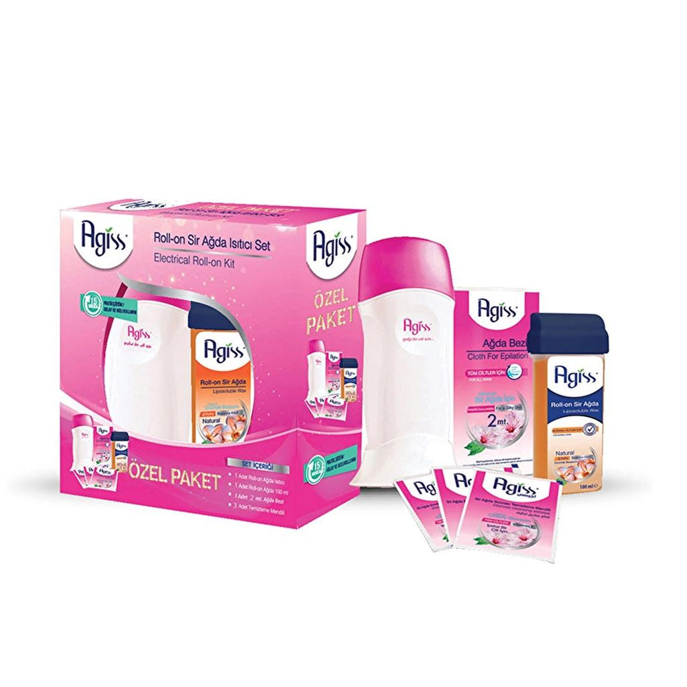 Agiss Roll-On Waxing Kit with Practical Heater