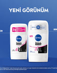 Nivea Women's Deodorant Stick Black & White Clear - Anti-perspirant, Long-lasting, Stain-free & Dermatologically Tested Nivea Women's Deodorant Stick - 72hr Anti-perspirant Protection Women's Deodorant Stick, Anti-perspirant Deodorant, Long-lasting Deodorant, Stain-free Deodorant, Dermatologically Tested Deodorant, Alcohol-free Deodorant, Nivea Deodorant, Personal Care, Hygiene Products, Women's Hygiene, Deodorant for Women, Anti-perspirant Protection, Sweat Protection, Body Odor Protection, Sensitive Skin
