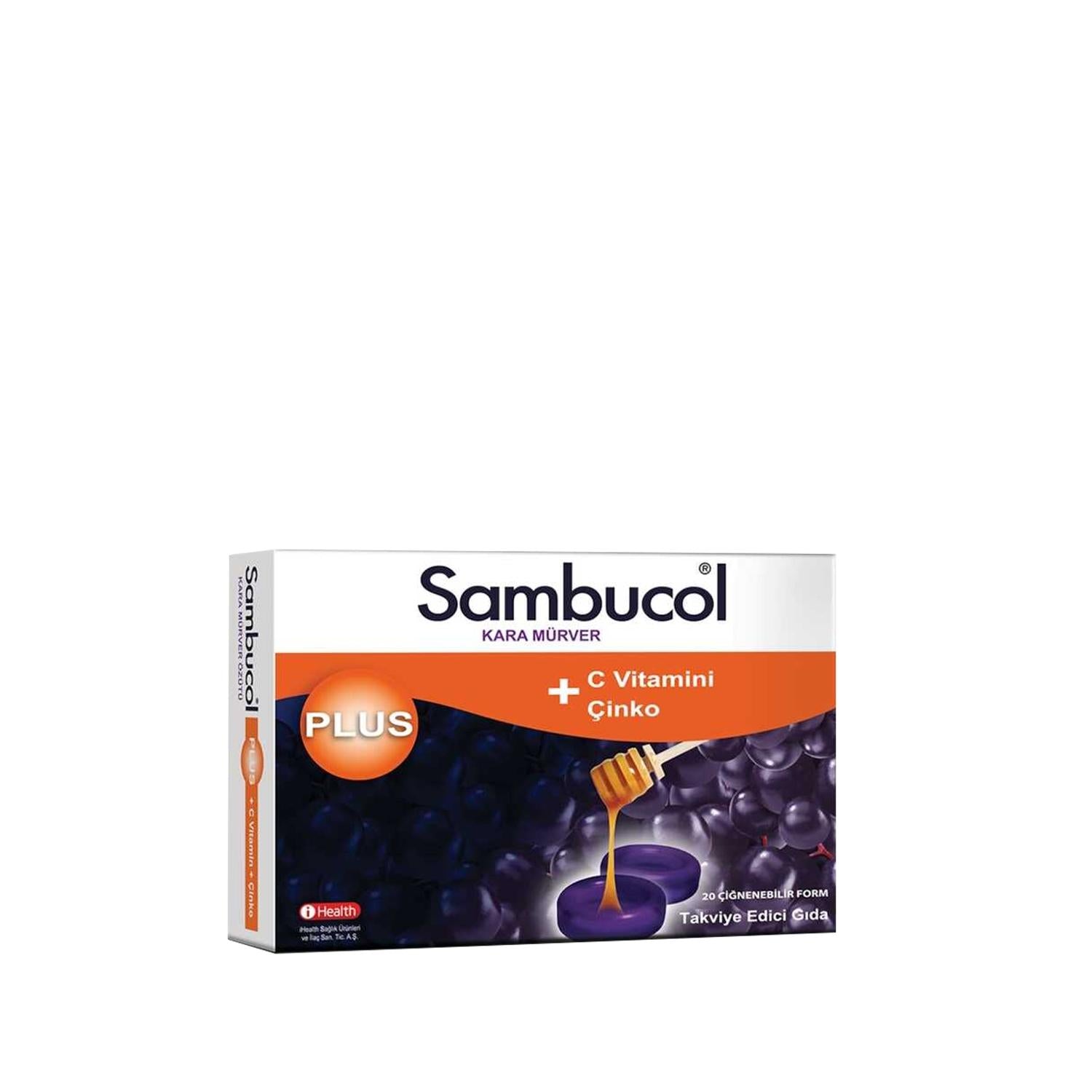 Sambucol Black Elderberry Supplement with Vitamin C & Zinc - Immune System Support, 20 Chewable Tablets Sambucol Black Elderberry Supplement - Immune Support Black Elderberry Supplement, Vitamin C and Zinc, Chewable Dietary Supplement, Immune System Support, Natural Cold and Flu Relief, Health Supplements, Dietary Supplements, Immune Boosters, Family Health, Natural Health Remedies
