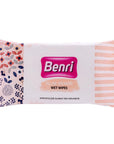 Benri Wet Wipes 3-Pack of 15 - Gentle, Paraben-Free Hygiene on-the-Go - view 4
