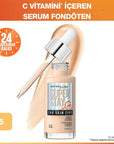 Maybelline New York Super Stay Skin Tint Foundation - Lightweight, 24 Hour Coverage, Vitamin C Enriched Maybelline Super Stay Skin Tint - 24hr Lightweight Foundation Maybelline Super Stay Skin Tint, Lightweight Foundation, 24 Hour Foundation, Vitamin C Foundation, Natural Finish Makeup, Foundation Makeup, Long Lasting Makeup, All Skin Types, Radiant Finish, Luminous Foundation, Maybelline Foundation, New York Makeup, Everyday Makeup, Special Occasion Makeup