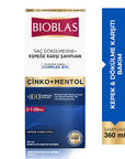 Bioblas Anti-Dandruff Shampoo with Zinc and Menthol for Hair Loss Treatment - 12.18 fl oz Bioblas Anti-Dandruff Shampoo with Zinc & Menthol anti-dandruff shampoo, Zinc shampoo, Menthol shampoo, hair loss treatment, scalp soothing shampoo, daily use shampoo, dandruff relief, scalp care, hair care, Bioblas, shampoo for hair loss, scalp irritation relief