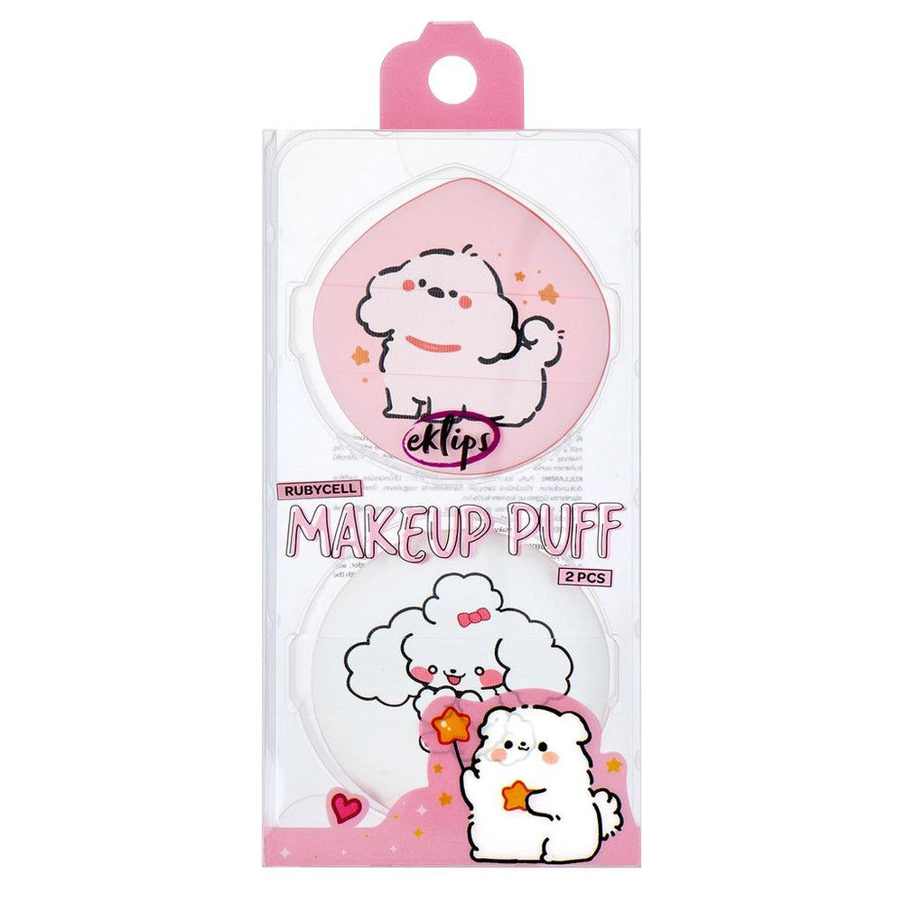 Eklips Rubycell Makeup Puff Set for Smooth Application 2-Pack
