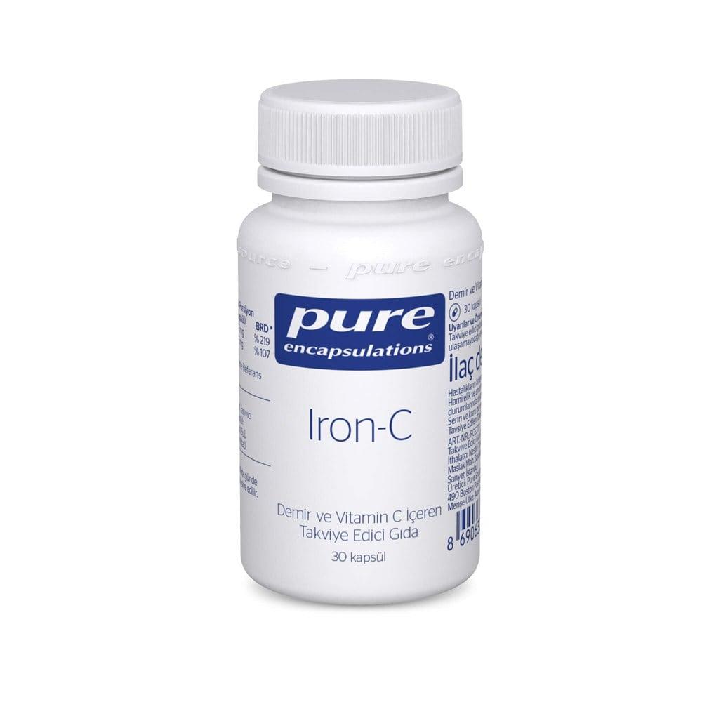 Pure Iron-C Dietary Supplement - Iron and Vitamin C Capsules for Healthy Red Blood Cell Production and Immune System Support Pure Iron-C Supplement - Boosts Iron & Immune Health Iron Supplement, Vitamin C Supplement, Dietary Supplement, Iron and Vitamin C Capsules, Health Supplements, Immune System Support, Red Blood Cell Production, Fatigue Relief, Anemia Prevention