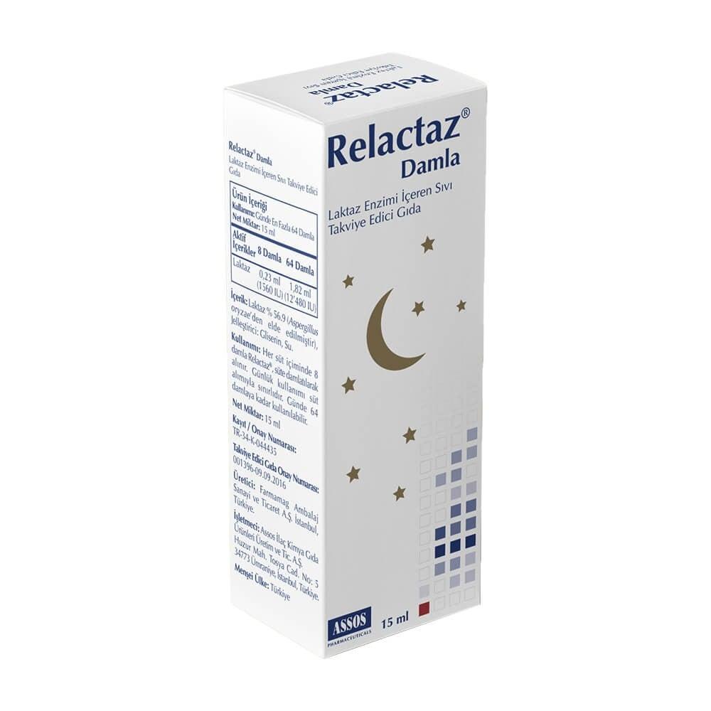 Relactaz Lactase Enzyme Supplement Drops - Lactose Intolerance Relief for Dairy Sensitivity - 15ml Relactaz Lactase Drops - Lactose Intolerance Relief Lactase Enzyme Supplement, Lactose Intolerance Relief, Dietary Supplement for Lactose Intolerance, Relactaz Drops, Lactose Digestion Aid, Lactose Intolerance Solution, Dairy Sensitivity Relief, Digestive Enzyme Supplement, Liquid Lactase Supplement